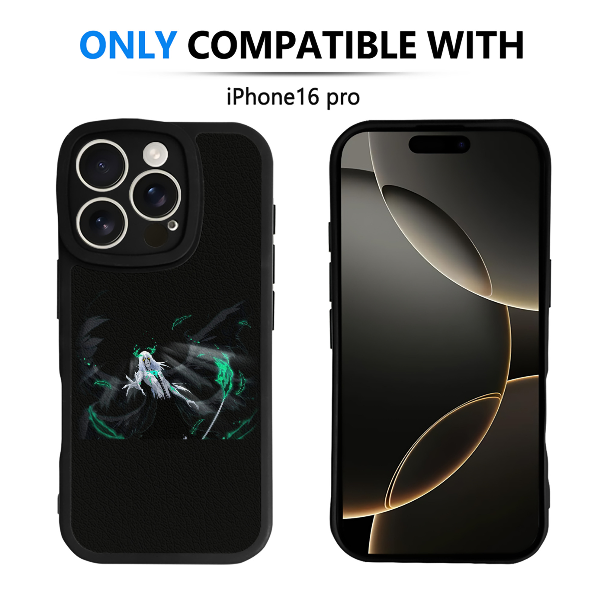 （画像用） ブリーチ ウルキオラ·シファー BLEACH Ulquiorra cifer 【iPhone 16シリーズ対応】シリコンスマホケース（レザー調） 材質：シリコン